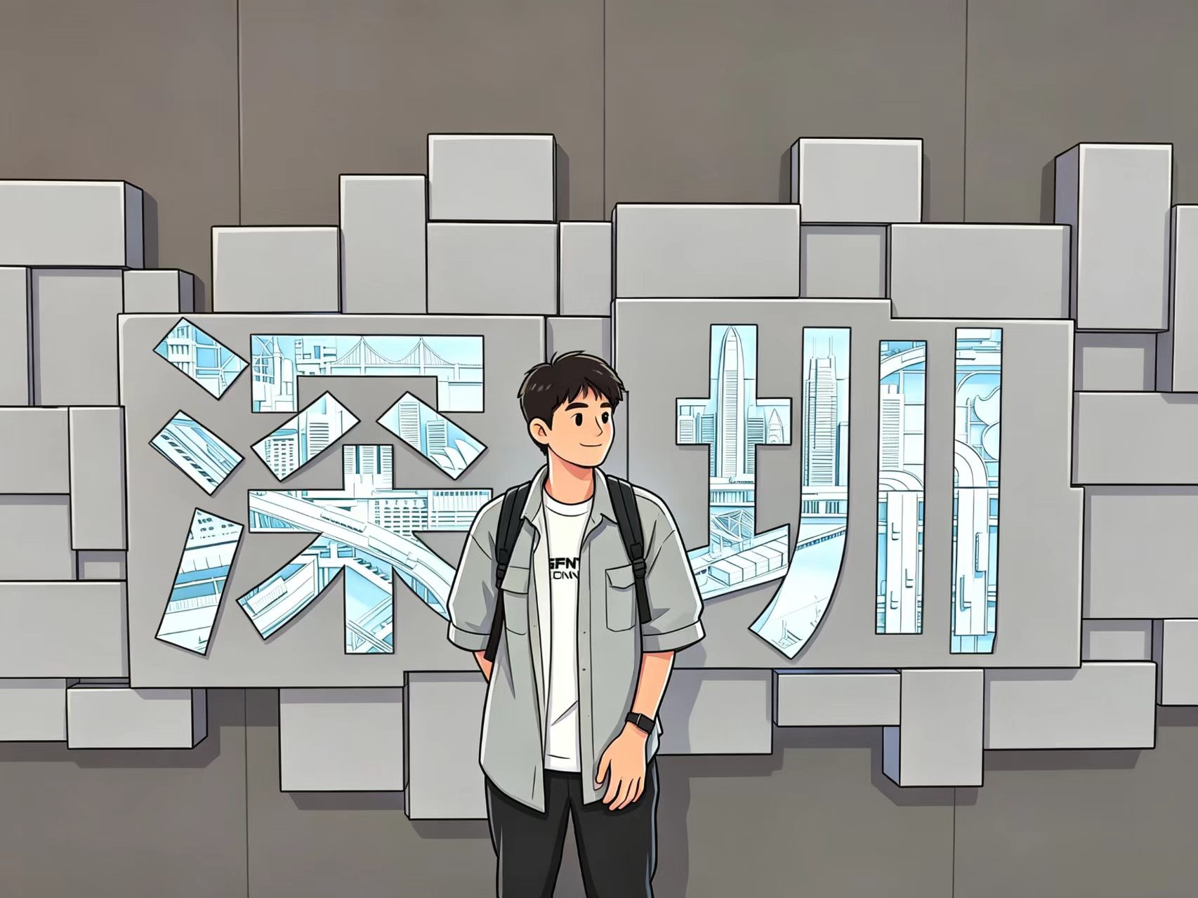 陈胡平 个人插画形象
